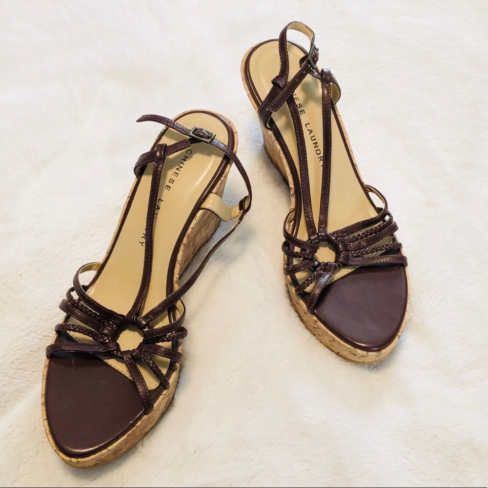 Wedge Sandals by Chinese Laundry Size 8.5 - Picture 3 of 8